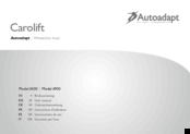 Autoadapt Carolift 6000 User Manual