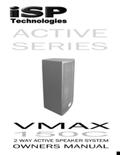 iSP Technologies VMAX 1500 Owner's Manual