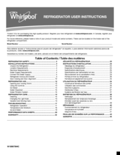 Whirlpool W10597594C User Instructions