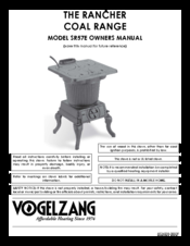 Vogelzang International THE RANCHER SR57E Owner's Manual