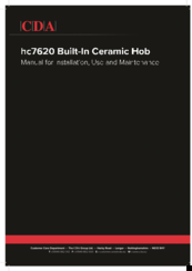 CDA hc7620 Manual For Installation, Use And Maintenance
