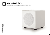 PodSpeakers MICROPOD SUB User Manual