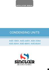 Sinclair ASE-24 AH Installation Manual