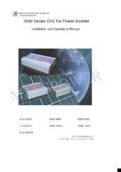 Ningbo SUN-2000G Installation And Operation Manual