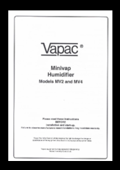 Vapac minivap MV2 User Manual