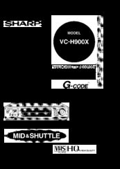 Sharp VC-H900X Operation Manual