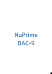 NuPrime DAC-9 Manual