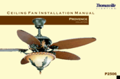 THOMASVILLE LIGHTING Provence P2506 Installation Manual