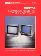 Sams Commodore 1701 Technical Service Data