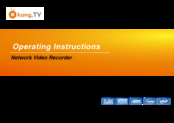 Kong TV 8960 Operating Instructions Manual