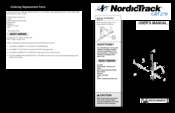 NordicTrack GRT 270 NTEVBE04910 User Manual