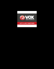 Vox NB-902 Instruction Manual