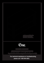 Etec E1630C Assembly Instructions Manual