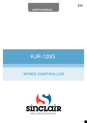 Sinclair KJR-120G User Manual