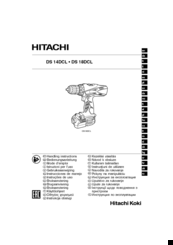 Hitachi DS 18DCL Handling Instructions Manual