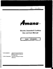 Amana AKDH6E/WW Use And Care Manual