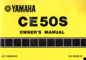 Yamaha CE50S Owner's Manual
