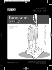 Vax V-049 Instruction Manual
