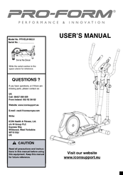 Pro-Form PFIVEL81802.0 User Manual