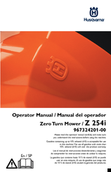 Husqvarna Z 254i Operator's Manual