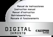 Calypso DIGITAL IKM0978 Instruction Manual