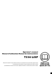 Husqvarna T536 LiXP Operator's Manual