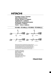 Hitachi CG 36DALL Handling Instructions Manual