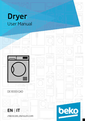 Beko DE 8333 GX0 User Manual