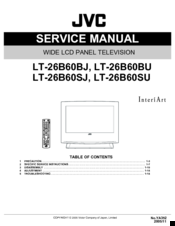 JVC LT-26B60SJ Service Manual
