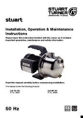 Stuart Jet 80-45 Installation, Operation & Maintenance Instructions Manual