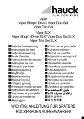 Hauck Viper Instructions For Use Manual