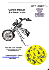 Stricker Lipo Lomo V16/4 Owner's Manual