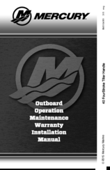 Mercury 40 FourStroke Tiller Handle Operation Maintenance Warranty Installation Manual