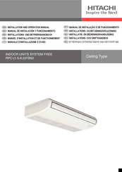 Hitachi RPC-(1.5-6.0)FSN3 Installation And Operation Manual