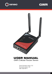 Geneko GWR series User Manual