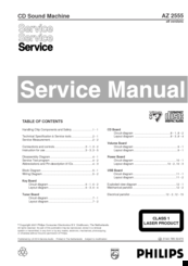Philips AZ2555 Service Manual