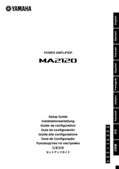 Yamaha MA2120 Setup Manual