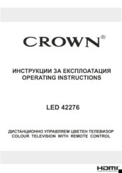 Crown LED 42276 Operating Instructions Manual