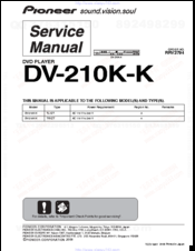Pioneer DV-210K-K Service Manual