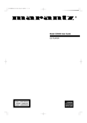 Marantz CD-5000 User Manual
