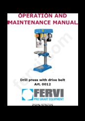 Fervi 0012 Original Instructions Manual