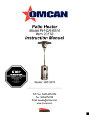 Omcan PH-CN-0014 Instruction Manual