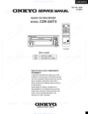 Onkyo CDR-205TX Service Manual
