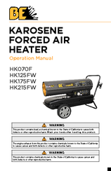 BE HK125FW Operation Manual
