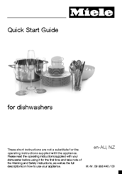 Miele TX2349 Quick Start Manual