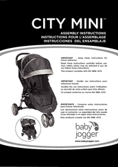 Baby jogger City Mini Single Manuals ManualsLib