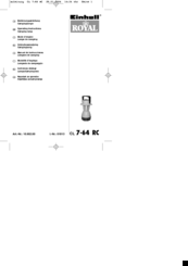 EINHELL CL 7-64 RC Operating Instructions Manual