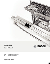 Bosch Shs5avl Uc Series Manuals Manualslib
