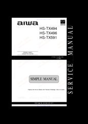 Aiwa HS-TX496 YJ Service Manual