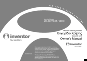 INVENTOR VCI-50 Owner's Manual